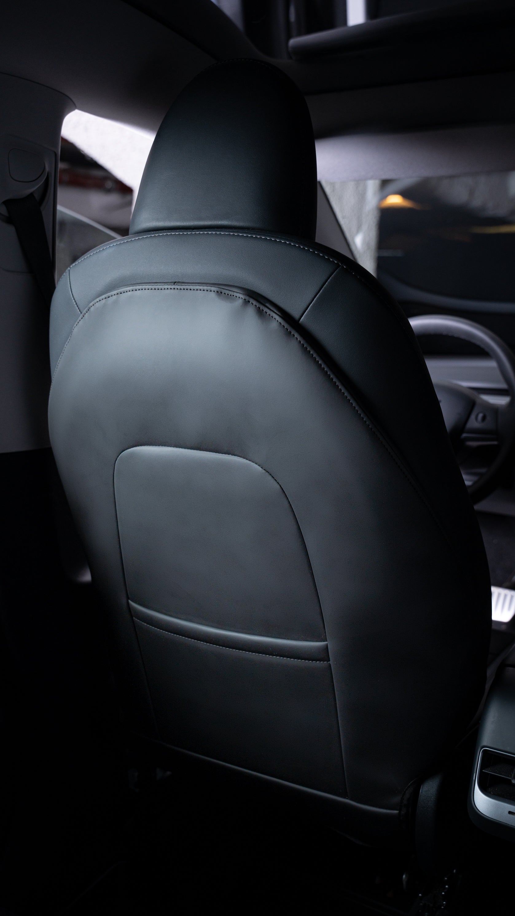 2befair Trittschutz (2x) für die Rückseite der Vordersitze aller Tesla Modelle - Shop4Tesla