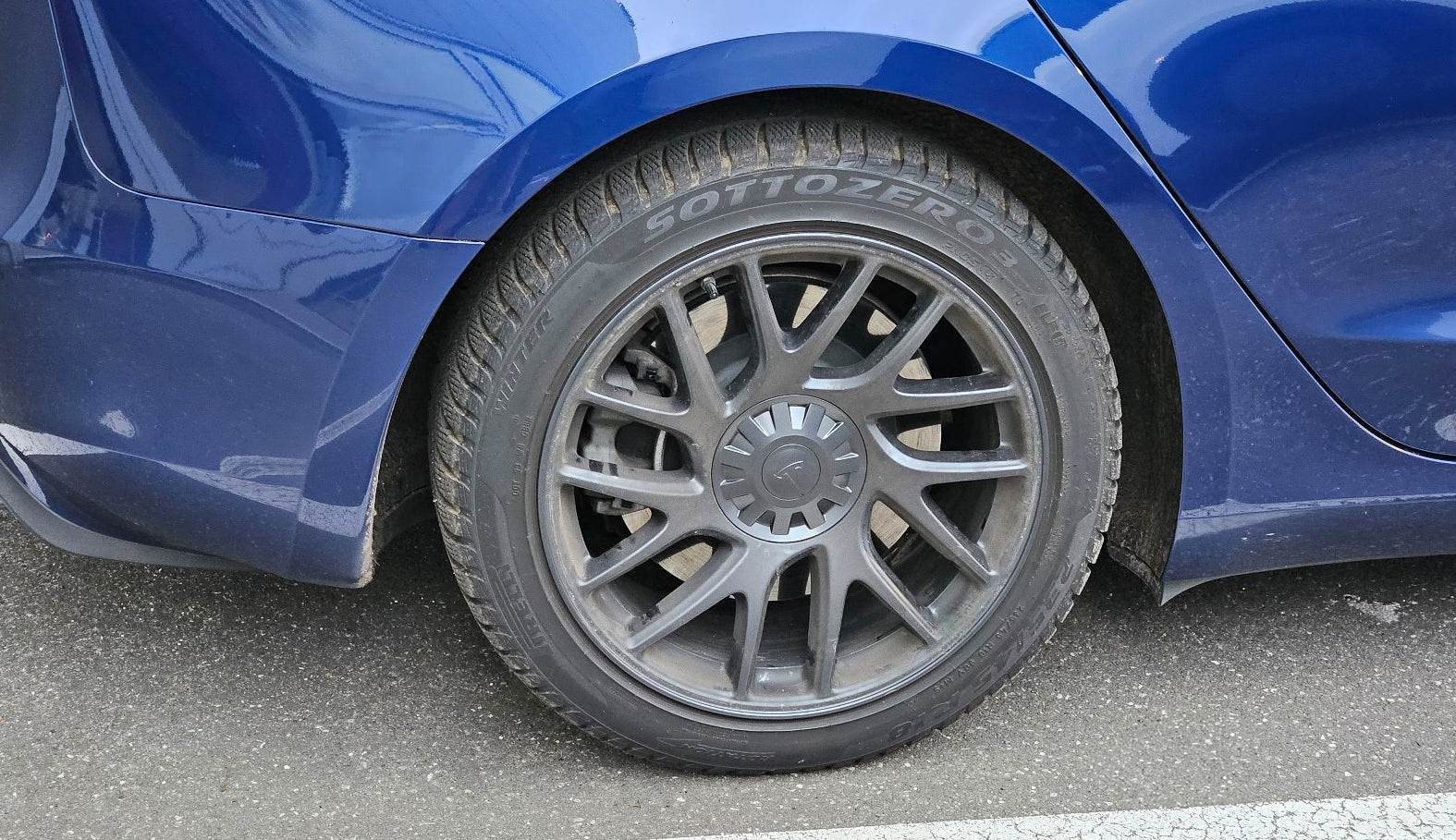 Nagy keréktárcsa burkolat (4x) a Tesla Model 3 Highland